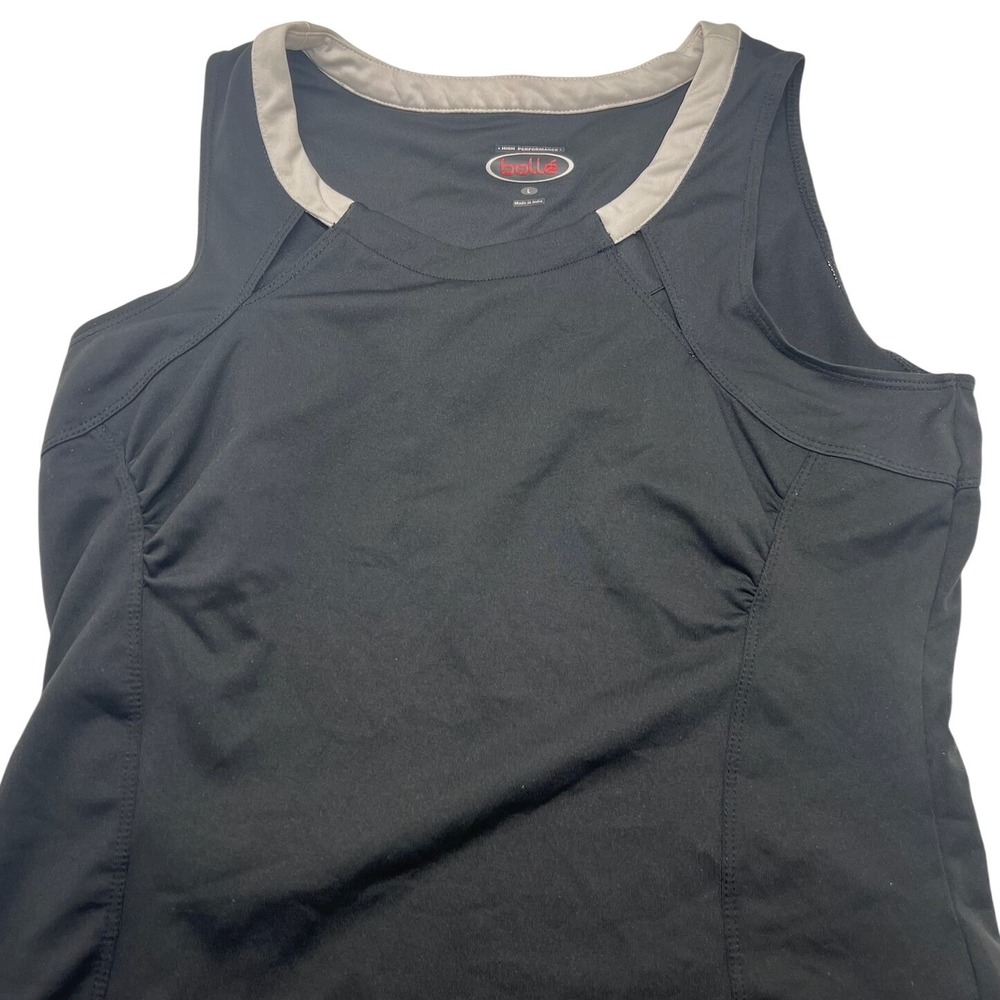 Bolle High‎ Performance Mens Tank Top Sleeveless Athletic Shirt Black Size L
